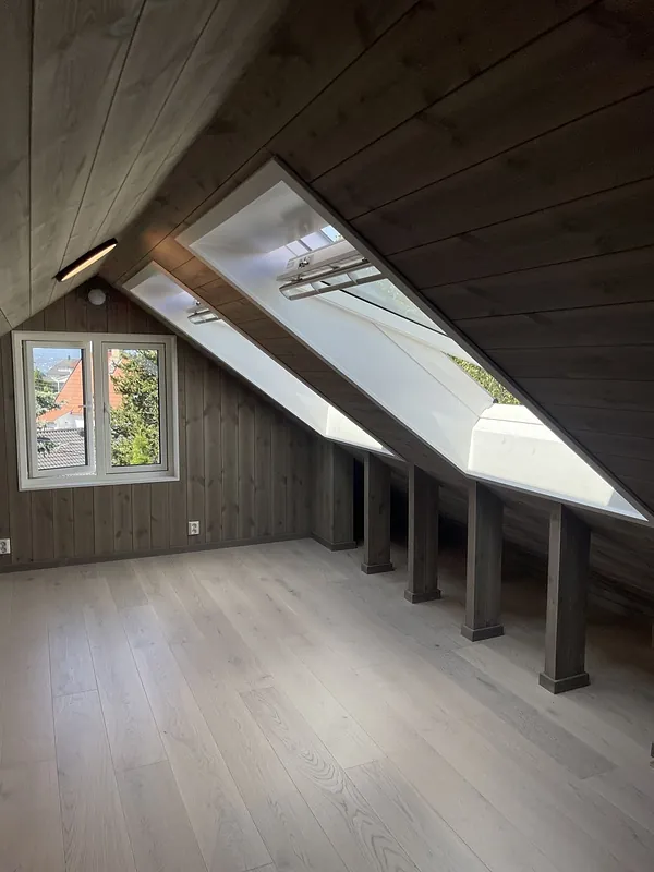Ombygging av loft på Nordstrand