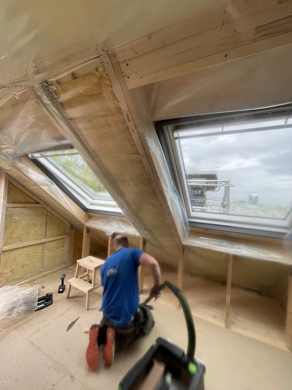 Ombygging av loft på Nordstrand