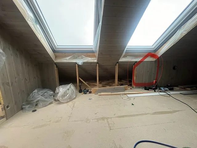Ombygging av loft på Nordstrand