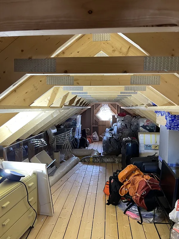 Konstruksjon av loft på Nordstrand