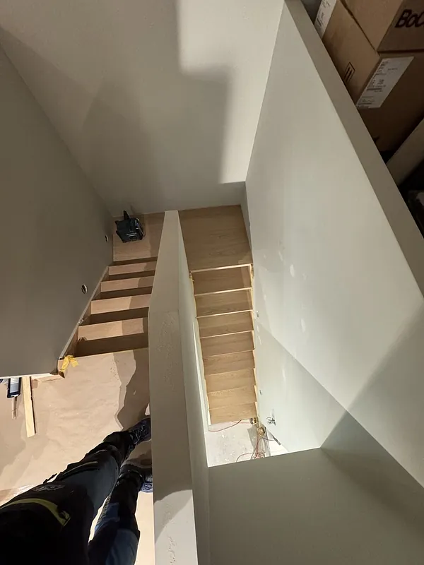 Oppussing av trapp på Tveita